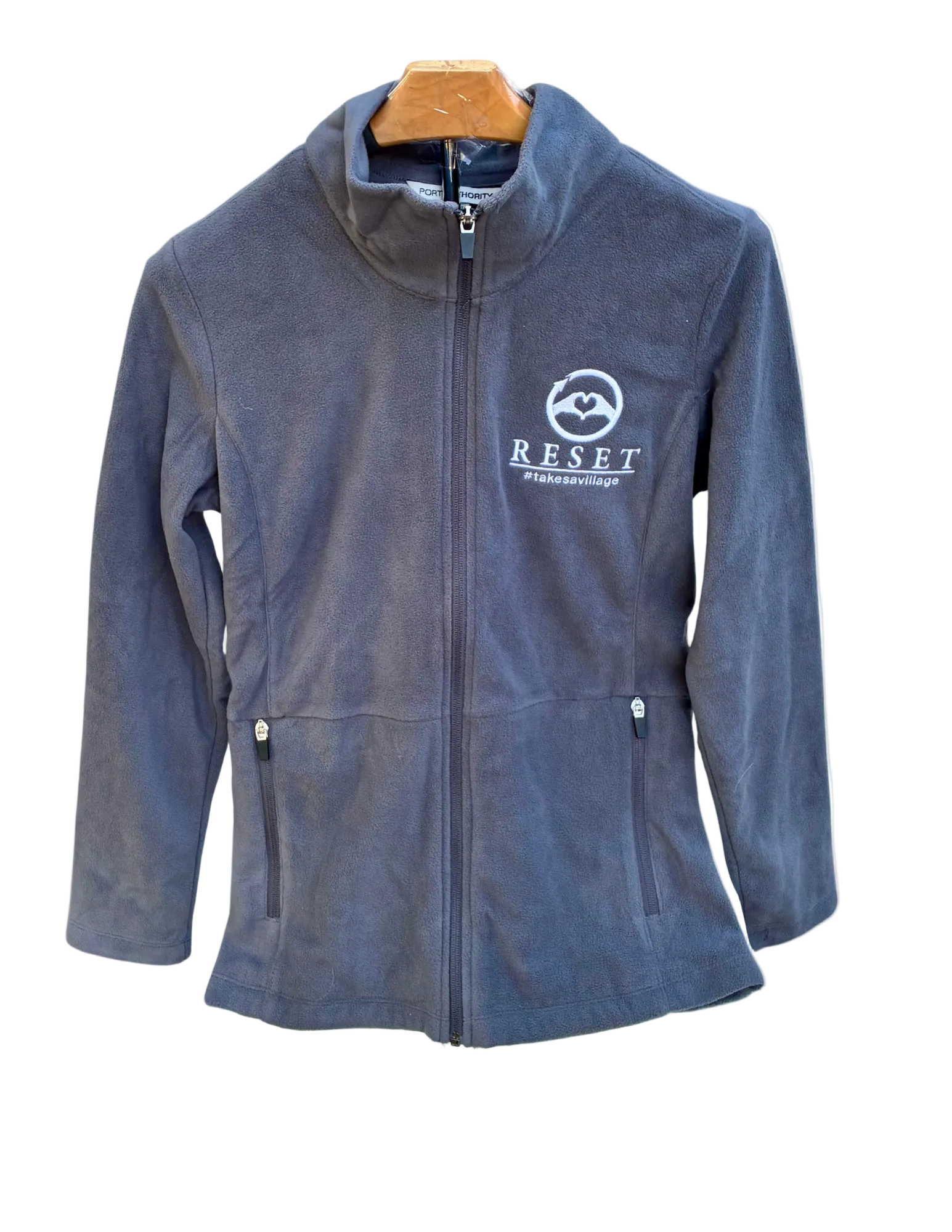 Women’s Gray Port Authority Microfleece Jacket