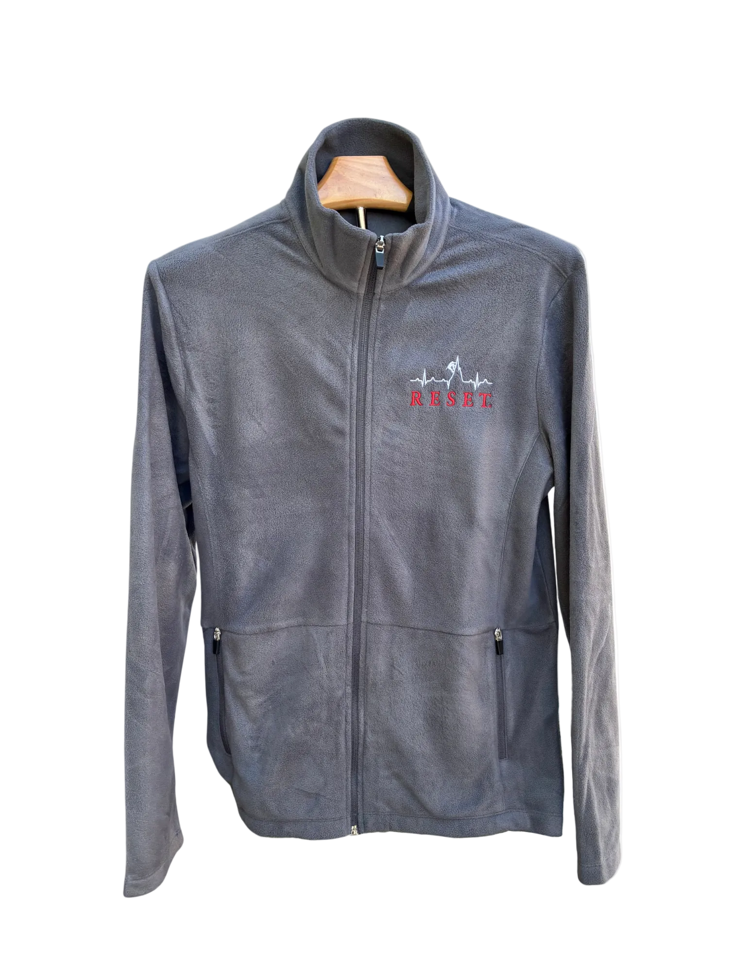 Men’s Gray Port Authority Microfleece Jacket